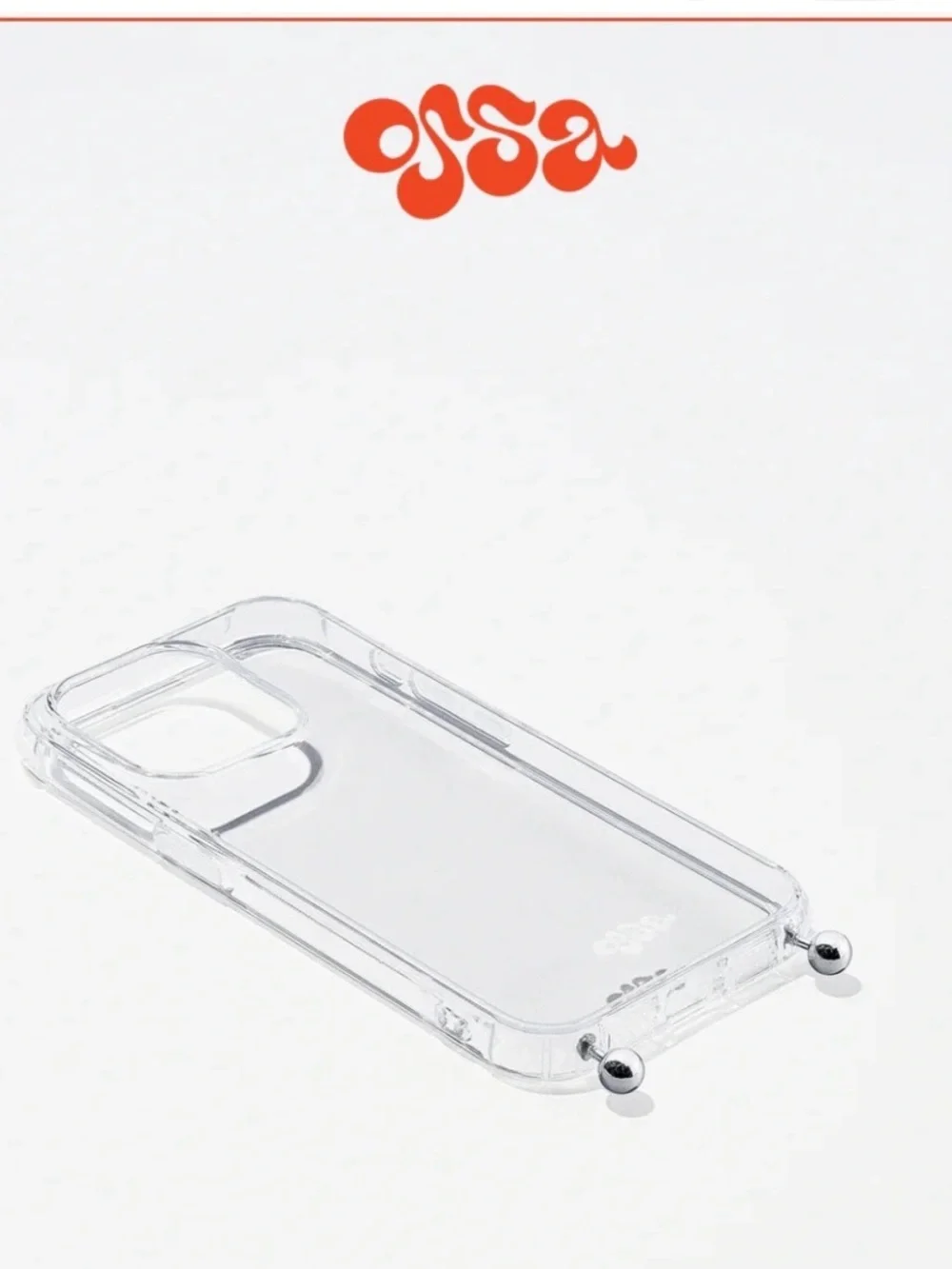 Ossa Transparent iPhone Case with Ball Stud Connection Feature for iPhone 16 Pro